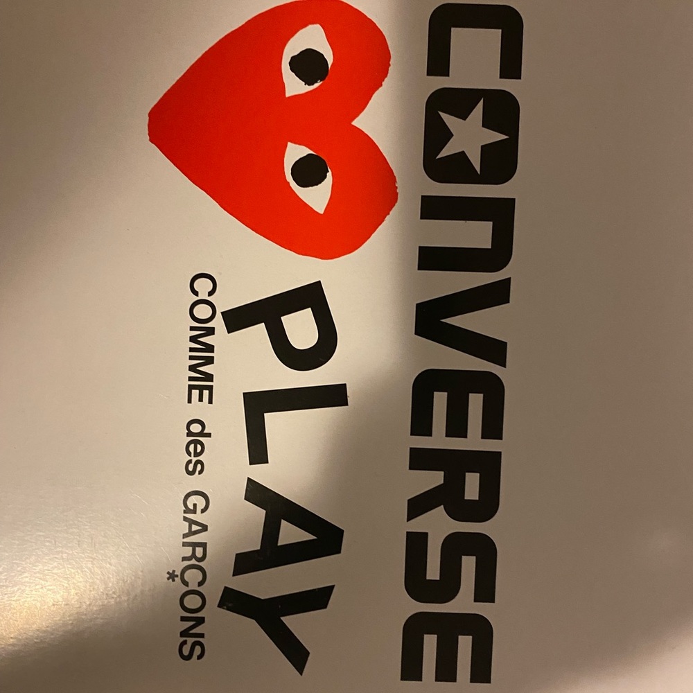 Brand new “limited edition “ comme des garcon play converse .